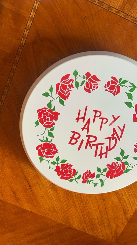 Vintage Japan 1950s Musical Rotating "Happy Birthday" Cake Stand Plate With Box gallery