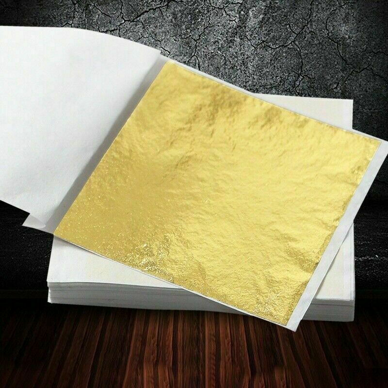 100 Pages 24K Gold Foils Leaf Art Design Frame Decorative Home Decor gallery
