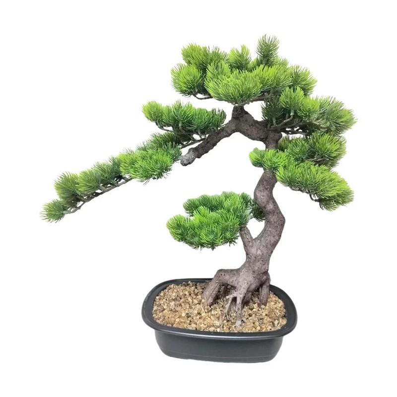 Artificial Bonsai Plant, Large Faux Juniper Plants 20 inch, Faux Potted Pine ... gallery