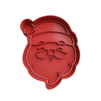 Santa Claus Head Christmas Cookie Cutter Fondant Biscuit Baking Tool