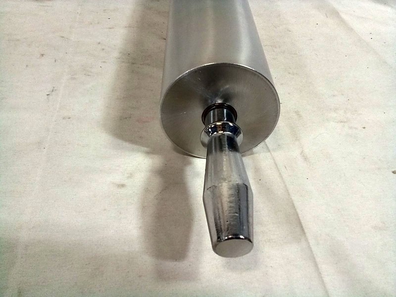 Choice 40715ALMRPIN Aluminum Rolling Pin Commercial Bakery Tool gallery