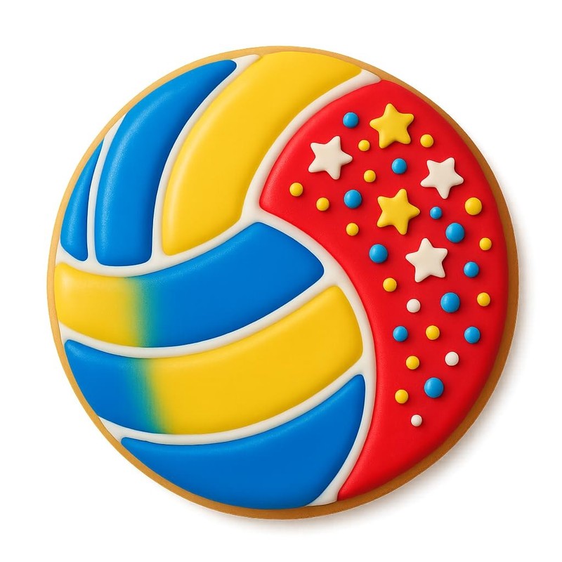 Volleyball Cookie Cutter (2 to 8 inches) by Mighty Gadget USA (4 inches) gallery