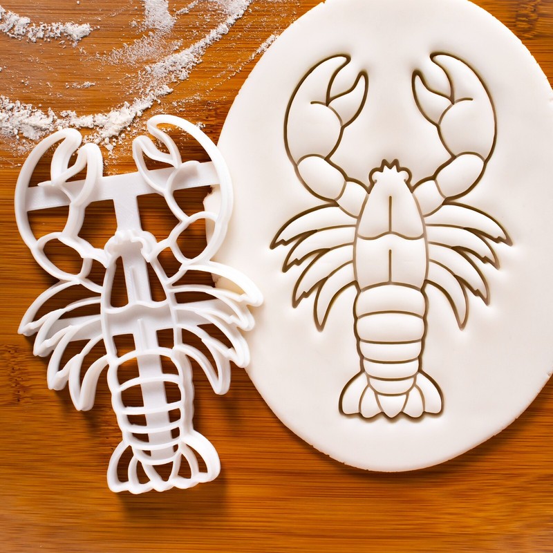 Crab & Lobster Cookie Cutters Set -nautical beach crustacean seafood ocean coast gallery
