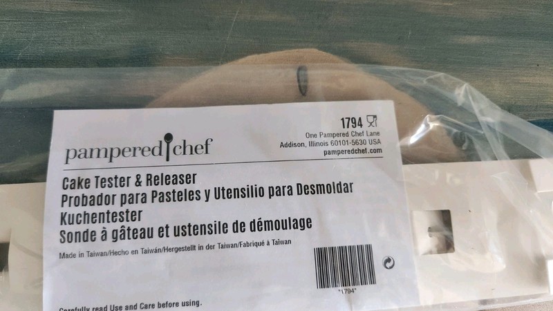 Pampered Chef Cake Tester & Releaser Tool 1794 Kitchen Baking New Sealed gallery