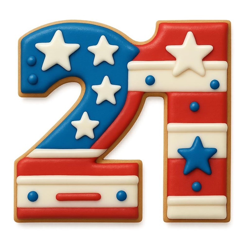 Number 21 Cookie Cutter - 3.3x3.2 Inches, Birthday Celebration (Random Color) gallery