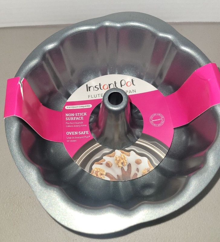 New 7 Inch Fluted Instant Pot Cake Pan 6 & QT Compatible Non Stick