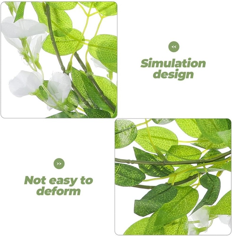 Simulated Wisteria Garland (4pcs) – Hanging Flowers for Decor gallery
