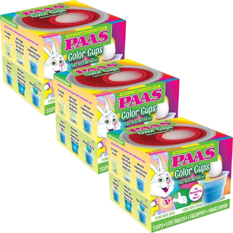 Easter Egg Decorating Kit - 3 Color Cups, Fun DIY Craft for Kids & Family gallery