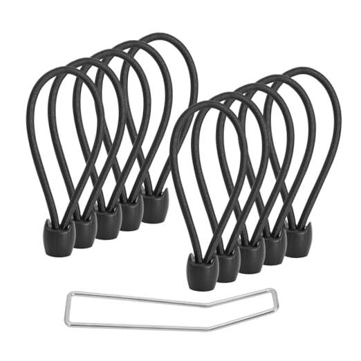 Fitness Trampoline Elastic Rope 8mm Thick Replacement Bungee Cords for 10