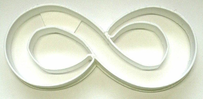 INFINITY SYMBOL NEVER ENDING FOREVER ON AND ON SIDEWAYS COOKIE CUTTER USA PR2157