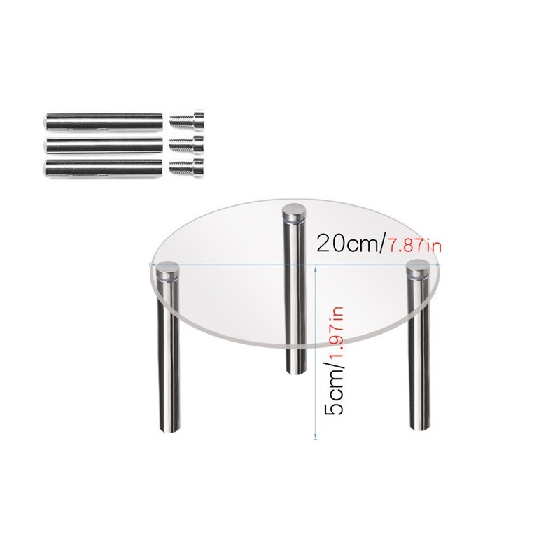Acrylic Cake Stand 15-30cm Transparent 1pcs 3D Cupcake Display Cake Holder gallery