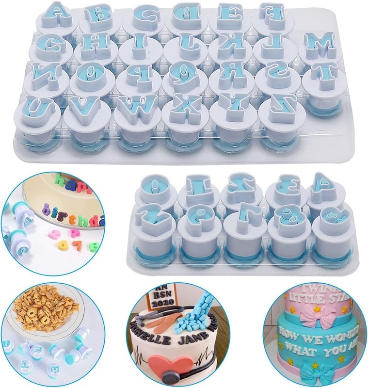 Alphabet Letter Cookie Stamp Set gallery