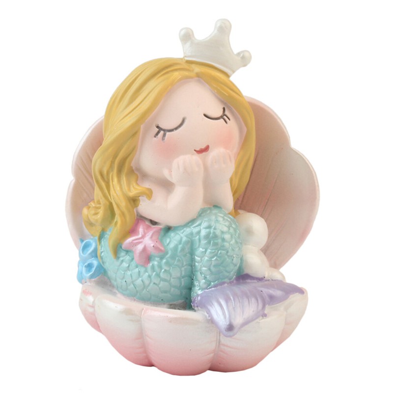 Mermaid Cake Toppers Shell Party Favors Lovers Baby Donut Birthday Supplies