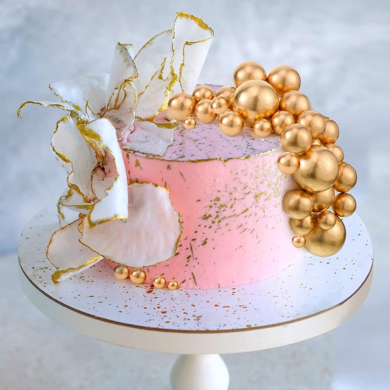 108 Pcs Graduation Balls Cake Topper DIY Cupcake Insert Foam Balloons for Cake B gallery