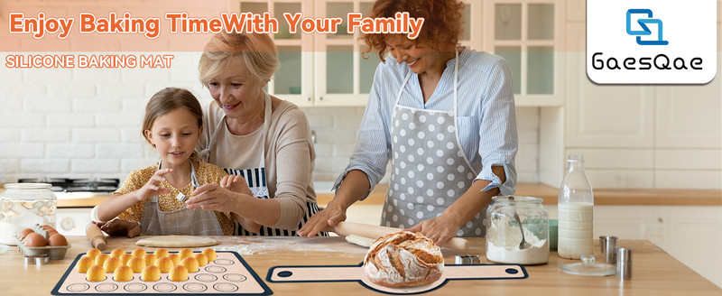 Silicone Baking Mat,Bread Baking Mats All-in-One Silicone Baking Mat Set - gallery