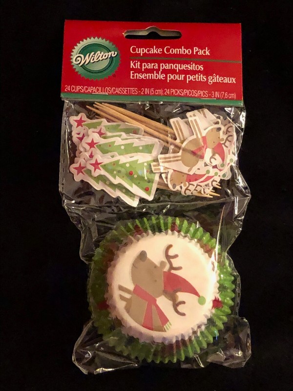 Wilton 24-ct. Holiday Christmas Cupcake Combo W/ Tags Pix Flags Picks