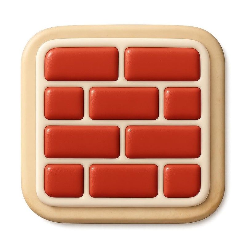 Stack Bond Brick Pattern Cookie Cutter & Stamp, Fondant & Clay - 4x4 gallery