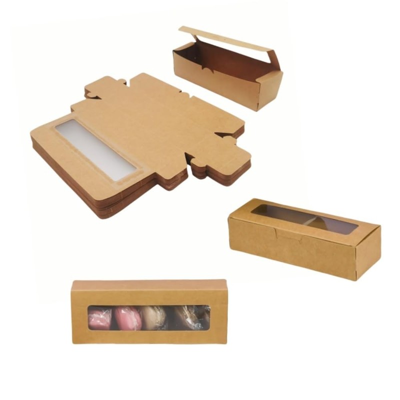 40 Pieces Small Pastry Boxes with Window,Small Bread ,Packaging for Baked Goo…