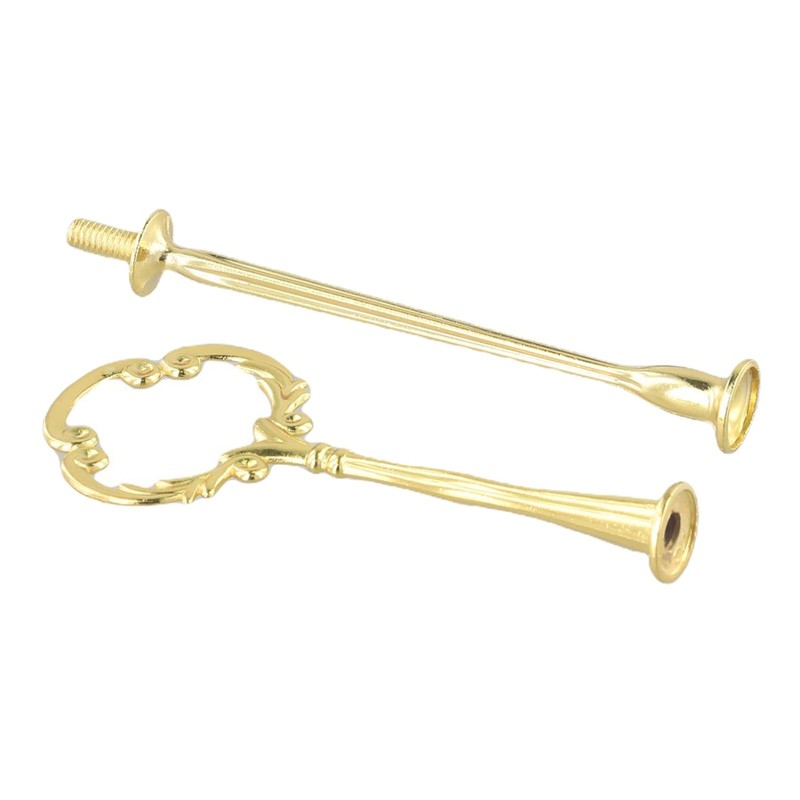 Cake Plate Stand Cake Pan Holder 1pcs 2 Or 3 Layers European Style Gold gallery