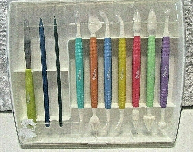 Icing Paste Decorating Fondant Cake Cutter Tools With Case By Wilton