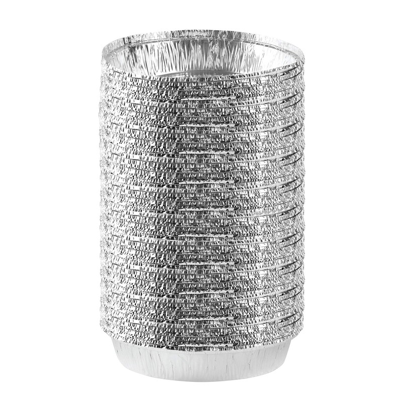 PLASTICPRO 9” Inch Round Tin Foil Pans Disposable Aluminum, Freezer & Oven S…