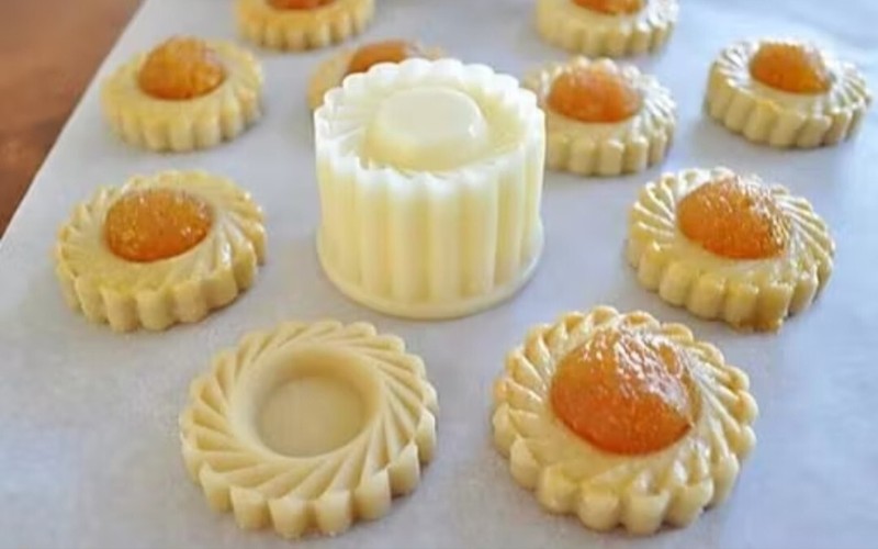Star Shaped Pineapple Jam Tart Biscuit Press Kit Free Shiping gallery