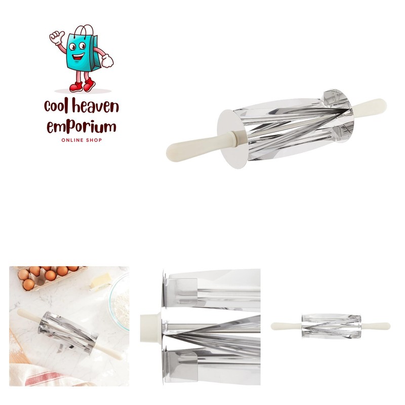 Stainless Steel Croissant Roller Cutter 15-inches long x 5-inches diameter