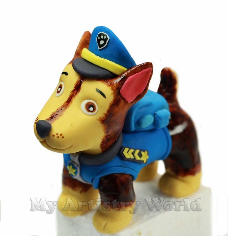 Edible Paw Patrol themed 3D fondant cake toppers. Any (ONE) character.