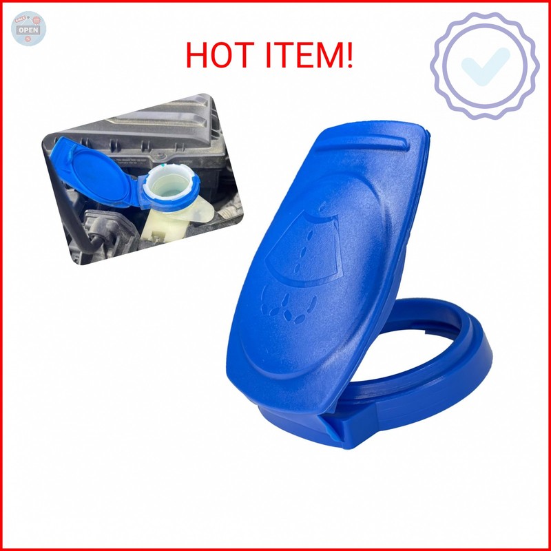 ESWW Windshield Washer Fluid Cap, Windshield Wiper Fluid Reservoir Cap for VW At