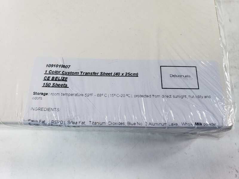 Midwest Imports Edible Thermal Transfer Sheets For Baking Belize 150 Sheets gallery