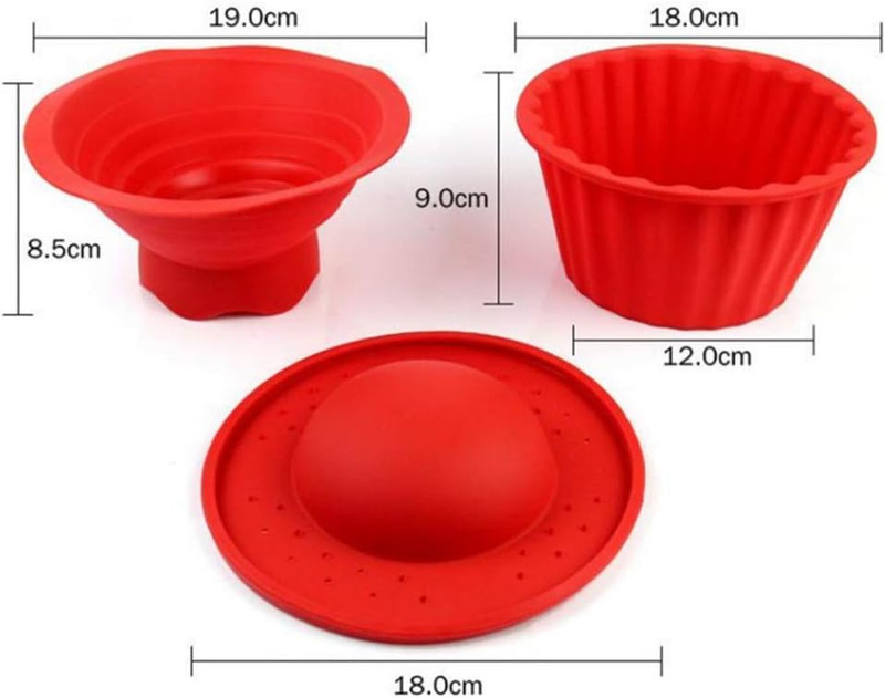 Giant Cupcake Molds,Dishwasher Safe Big Top Silicone Cupcake Molds,Non-Stick Jum gallery