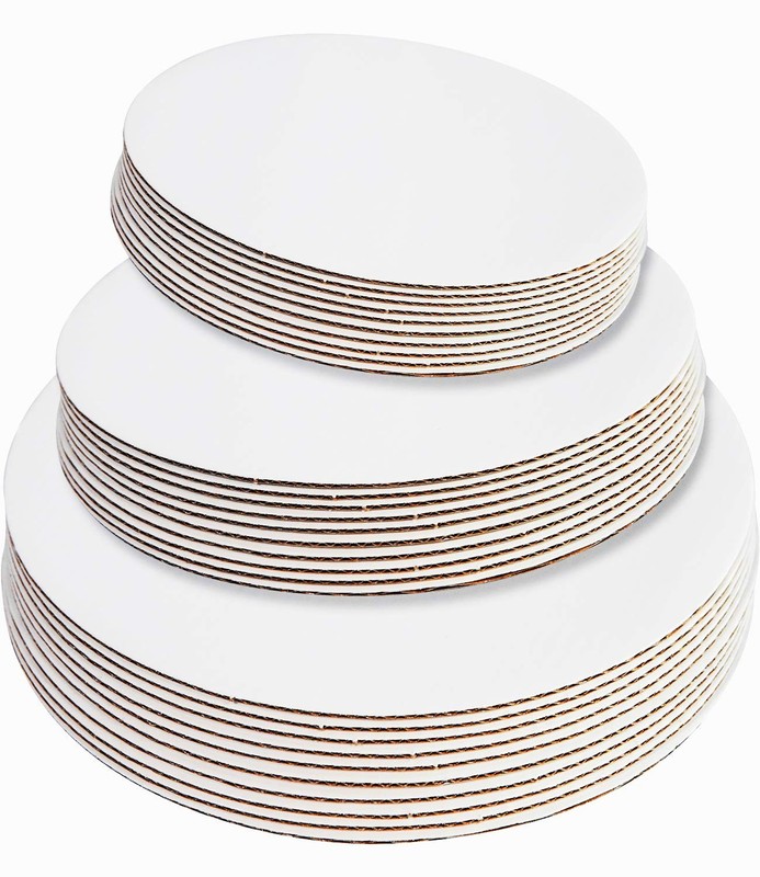 18-Pack White Cake Board Rounds,Circle Cardboard Round Base 6,8 and 10 inch, …