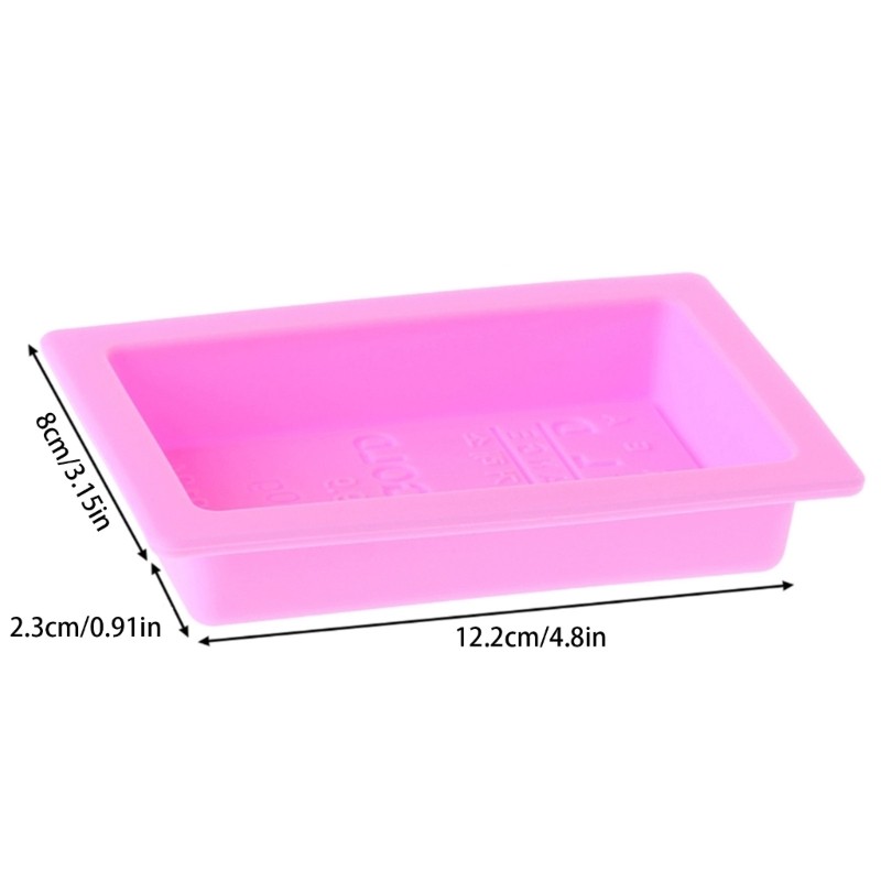Gold Brick Shape Silicone Mold for Ice Cream Chocolate Clay Gift