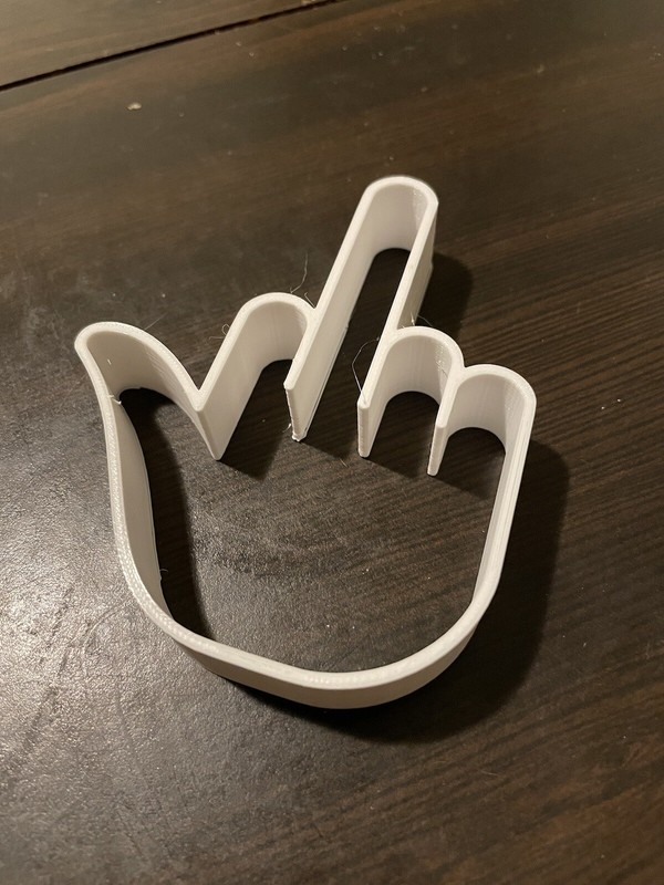 Middle Finger Cookie Cutter