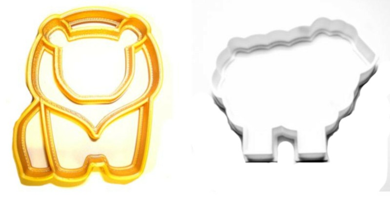 THE LION AND LAMB SHEEP BIBLICAL CHURCH STORY VERSE WILD COOKIE CUTTER PR1182