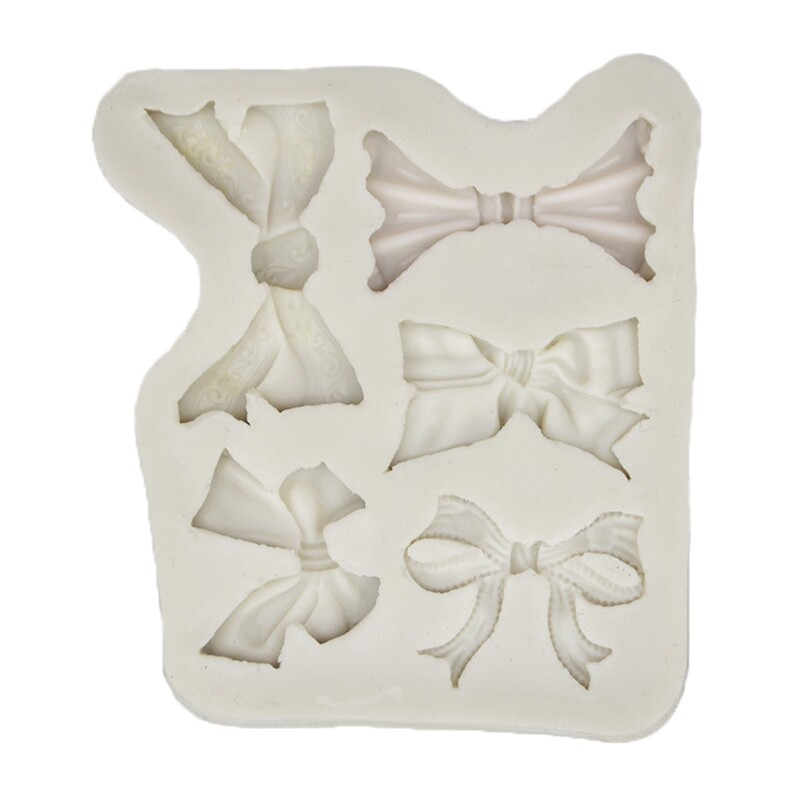 Mini Bow Silicone Molds DIY Cake Decoration Tool Chocolate Bowtie Fondant Molds