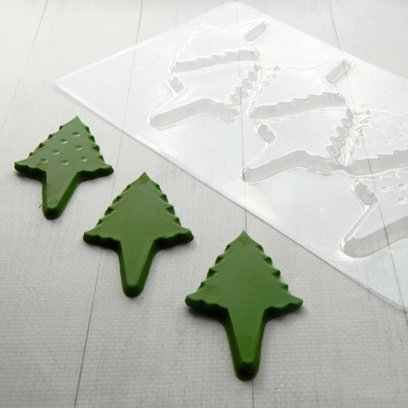 Chocolate Candy Mold Christmas Tree Plastic Mold Reusable Cake Decorating Tools gallery