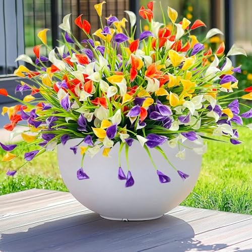 12 Bundles Calla Lily (300 Heads) Artificial Flowers for 12P Color Mix gallery