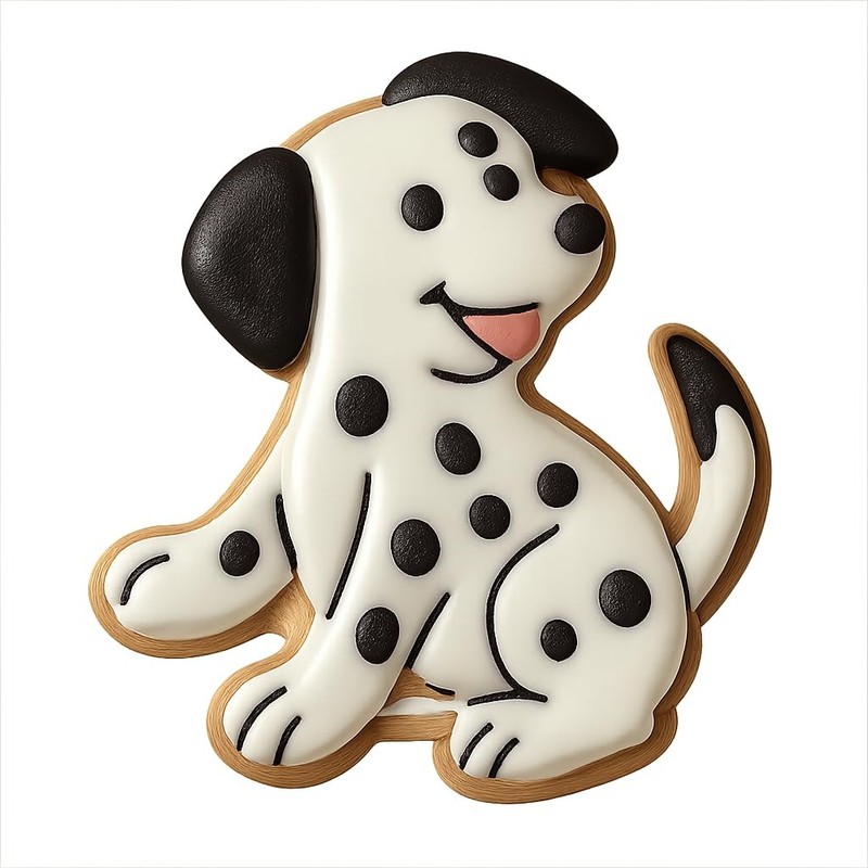 Playful Dalmatian Cookie Cutter - 4x3.2" Fun Design for Kids Parties gallery