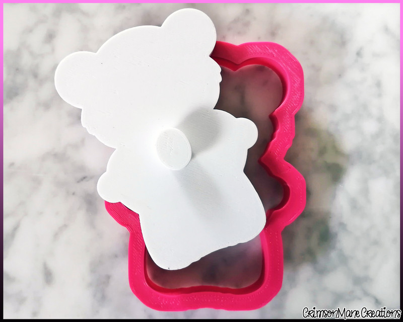Teddy Bear Cookie Cutter, Valentine's Day Heart, Baking Supplies Fondant Tool gallery