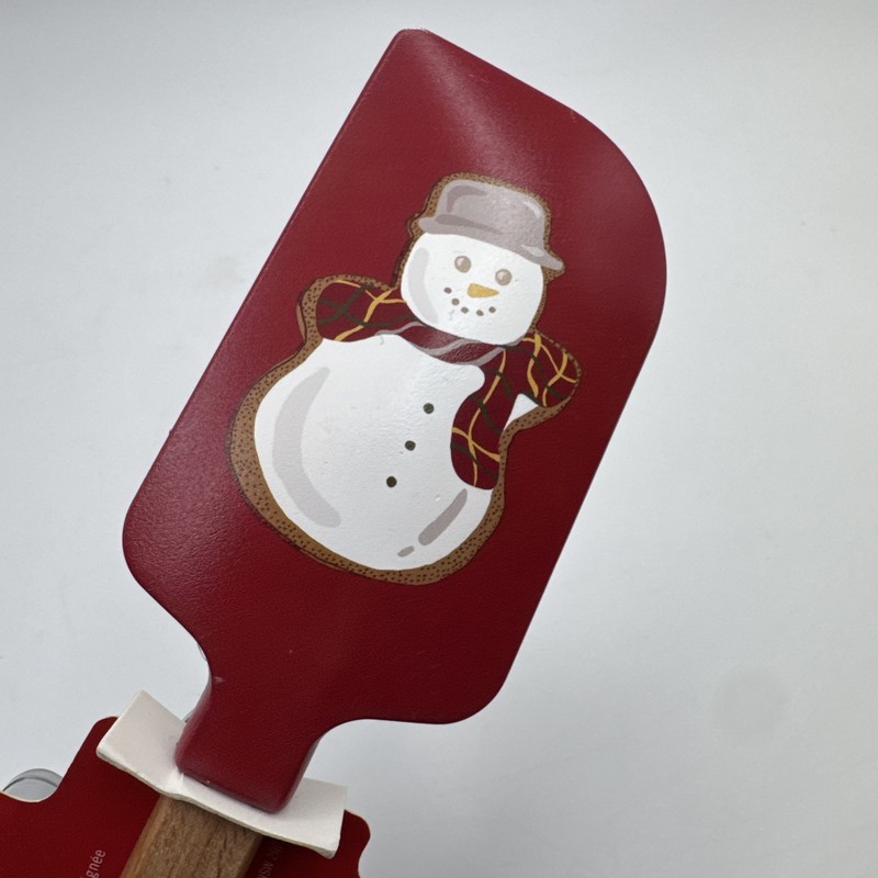 Williams Sonoma Spatula + Cookie Cutter Snowman Winter Baking Gift Set gallery