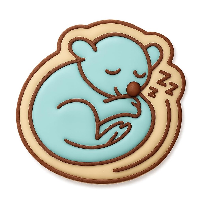 Sleeping Kinkajou Cookie Cutter & Stamp, Fondant & Clay - 4x3.8 gallery