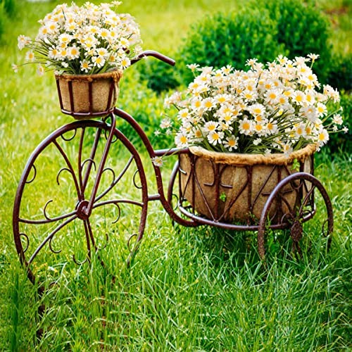 Artificial Daisies Flowers,Outdoor Artificial Flowers ,8 Bundles UV White gallery