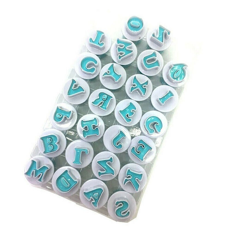Uppercase Alphabet Letter Molds Set for Cake Decoration and Baking Fun