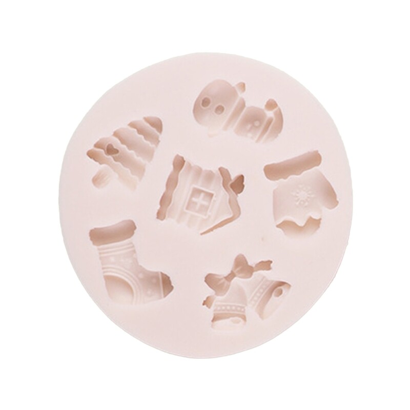Christmas Santa Silicone Molds Fondant Cake Molds Homes Baking Making Supplies gallery