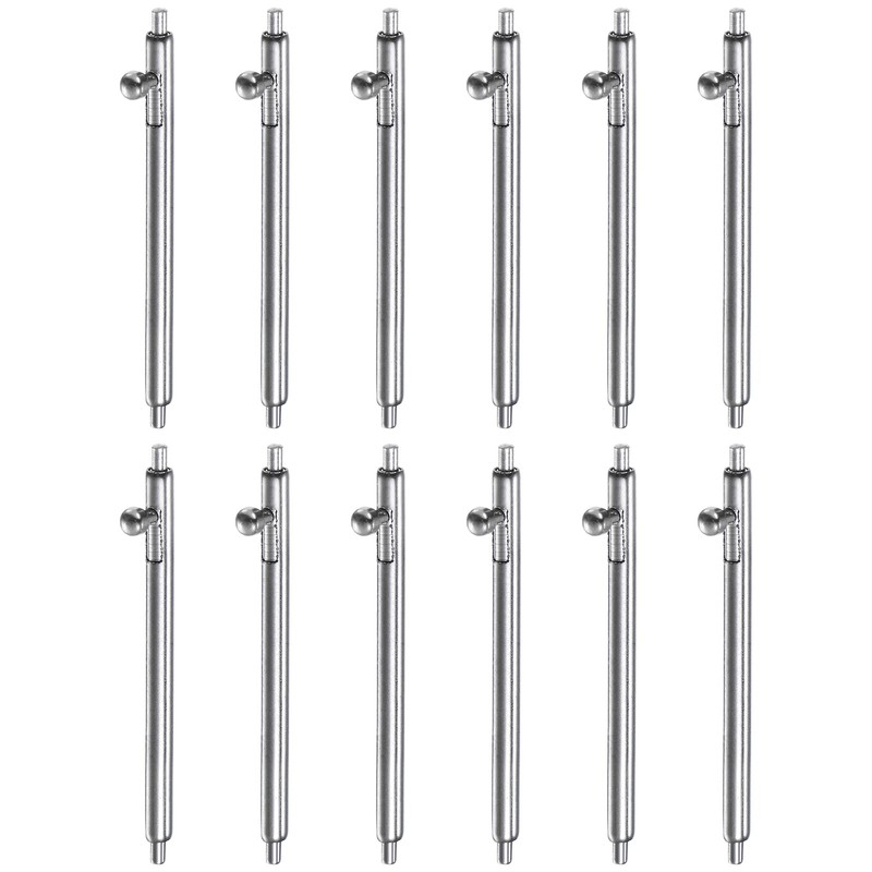 12pcs perle in acciaio inox 19mm sgancio rapido per orologi 1.5mm