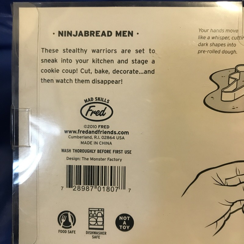 Fred and Friends Ninjabread Men Cookie Cutters 3 Pack gallery
