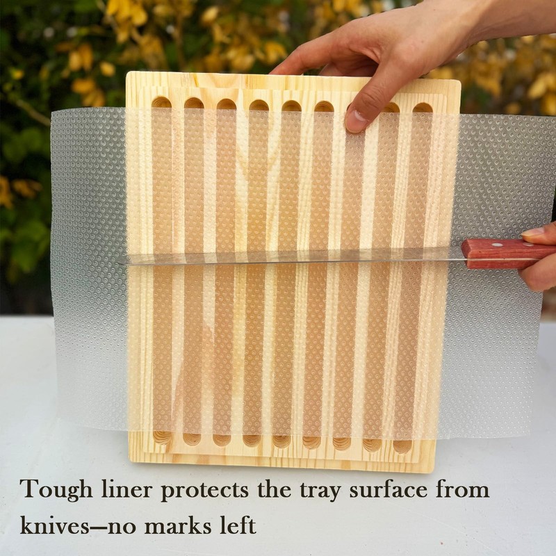 Wooden Bread Slicer for Homemade Bread, Stainless Steel Bread Slicing Guide w... gallery
