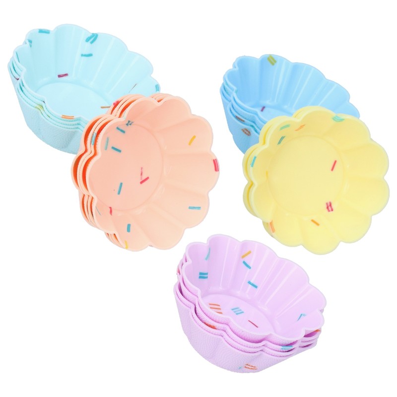 20Pcs Small Cake Cup Baking Mold Reusable Easy Clean Silicone Mini Cupcake gallery