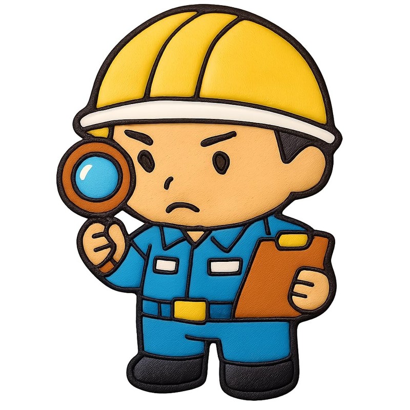 Chibi General Contractor Inspecting Cookie Cutter & Stamp, Fondant & Cl - 2.8x4" gallery